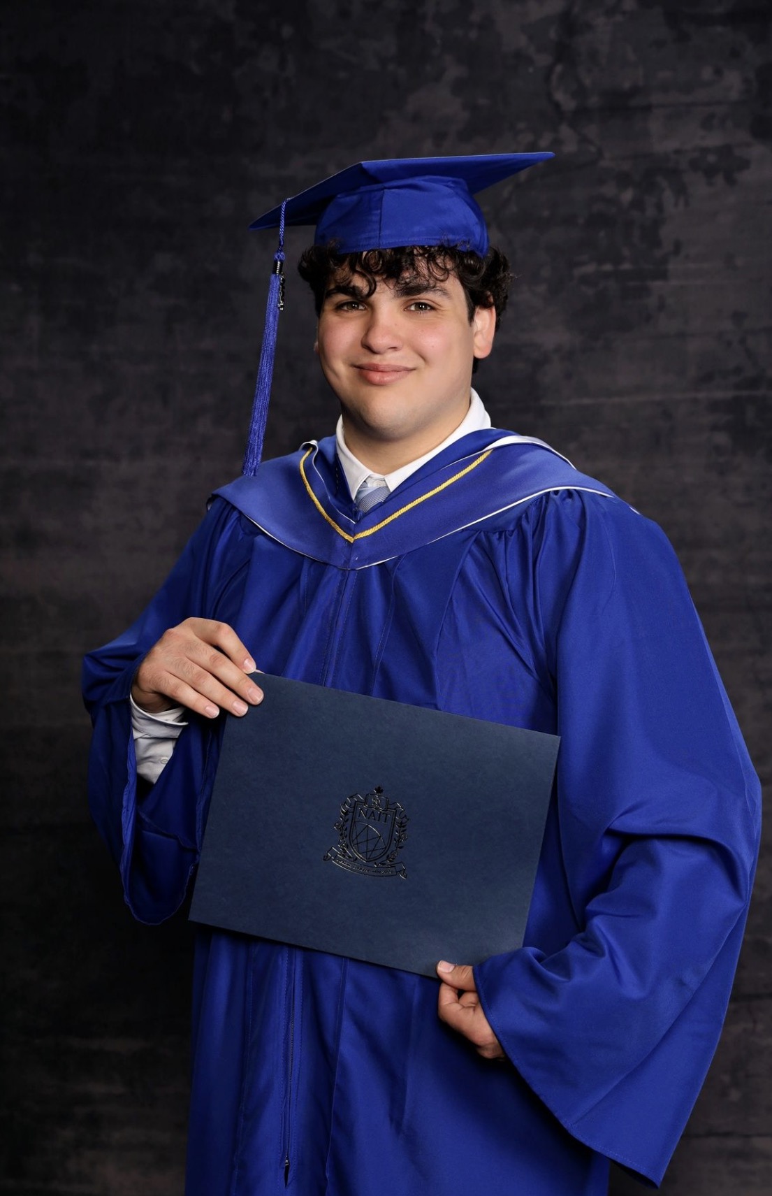 Luc Amyotte in his graduation gown